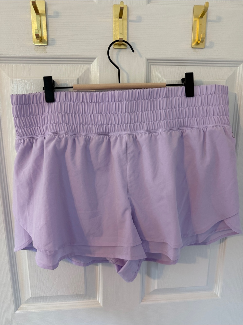 Calia Lavender Smocked-Waist Athletic Skort - Picture 3 of 5